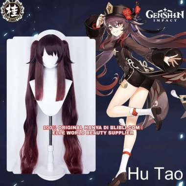 RAMBUT PALSU WIG CEWE CEWEK WANITA PANJANG LURUS PANJANG COKLAT HITAM PONYTAIL WIG COSPLAY ANIME GAM