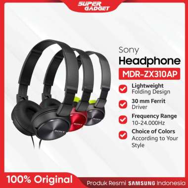 Promo Headphone SONY MDR-ZX310AP ZX 310 AP Earphone Headphones Handsfree  Earbuds Henset Hetset di Seller Promo Guy - Kota Jakarta Pusat, DKI Jakarta  | Blibli