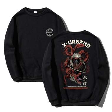 X-Urband Absolute Crewneck Dragon Hiraida [X Urband A175] Hitam XL