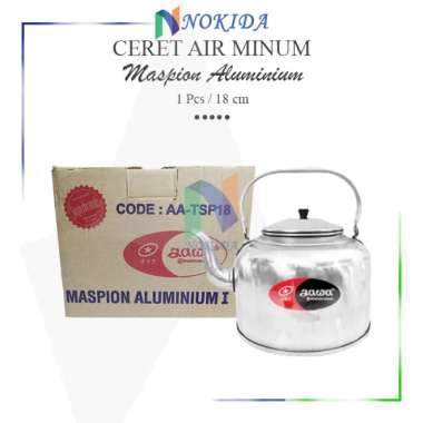 Nokida Ceret Air Minum Aluminium Maspion [18cm, 20cm, 22cm] / Teko Air / Wadah Air Polos / Teko Jadu