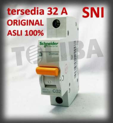 mcb schneider 1phase 1P 32a / SNI original / mcb listrik 32 ampere