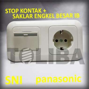 saklar engkel besar + stop kontak stopkontak non cp inbow ib panasonic