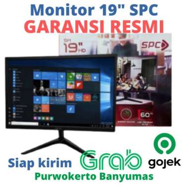 Monitor LED 19 Inch SPC HDMI &VGA FULL HD Garansi Resmi