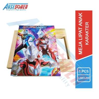 Meja Lipat Kayu Karakter Anak / Meja Lipat Portable / Meja Belajar Lipat / Meja Belajar Anak Perempu