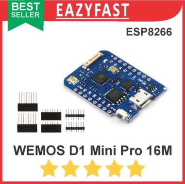 Wemos D1 Mini Pro 16M ESP8266 ESP Wifi Wireless Internet Arduino IoT