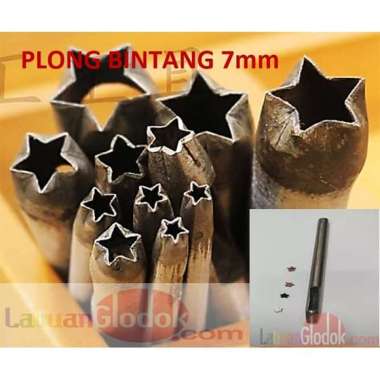 Alat Membuat Lubang 7mm/Plong bunga bintang 7mm/plong bintang 7mm/Pembolong Bintang 7mm