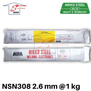 Kawat Las Stainless 2.6 mm NSN308 Nikko Steel 1 kg