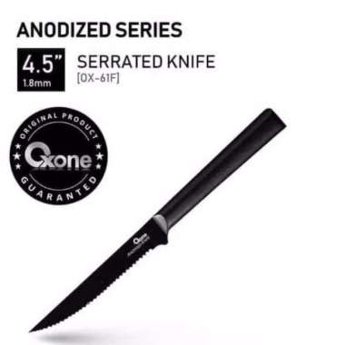 OXONE KNIFE BLACK ANODIZED ox-61A ox-61b ox-61c ox-61d ox-61e ox-61f - Butcher Knife Serated Knife