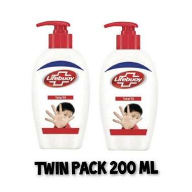 Sabun Cuci Tangan Lifebuoy Hand Wash Botol Pump 200 Ml Paket Twin Pack Merah