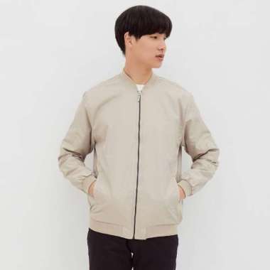 M231 Jaket Pria Taslan Bomber Panjang Khaki 1758C Khaki L
