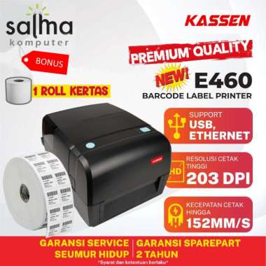 BARCODE LABEL PRINTER KASSEN E-460 - E 460 - BARCODE/LABEL/RESI