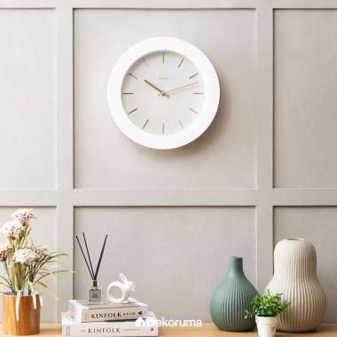 Dekoruma Nola Jam Dinding Minimalis Diameter 33cm - White