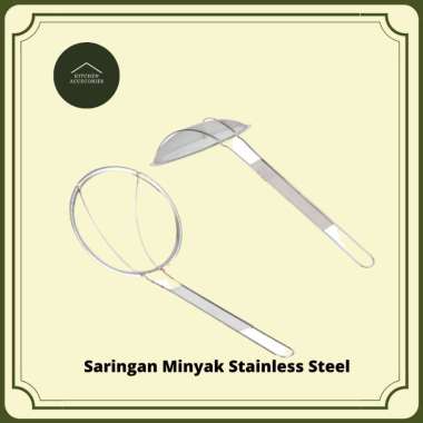 Saringan Minyak Stainless Halus Besar Kecil / Tirisan Minyak Gorengan