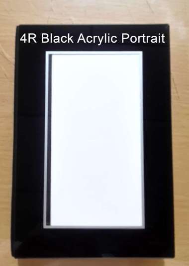 Album Foto Kolase/Magazine 4R PORTRAIT Black Acrylic