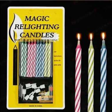 Grosir Lilin Ajaib (tidak bisa mati, nyala lagi) / Lilin Magic / Lilin Ulang Tahun / Ultah / Magic C
