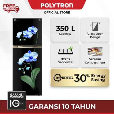 Kulkas POLYTRON New Belleza Big Liter 2 pintu PRM 495MOB