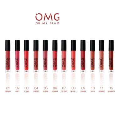 OMG Oh My Glam Matte Kiss Lip Cream | Lipcream Matte Lipstick Cair 11 Bumble