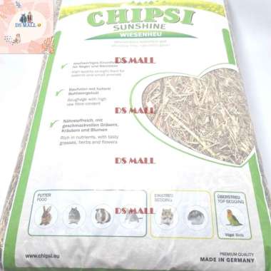 ds chipsi sunshine hay 1kg -makanan rumput kering pakan kelinci marmut
