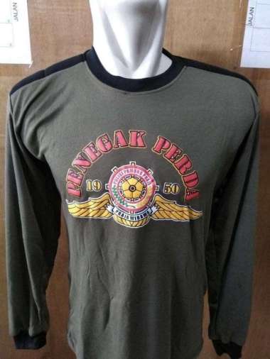 Kaos|Kaos Lengan Panjang| Kaos Bantalan Pol PP | Kaos Penembak Pol PP