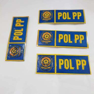 Stiker Plat Embos POL PP|Stiker Plat Motor POL PP|Stiker POL PP