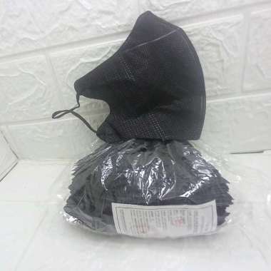 MASKER DEWASA DUCKBILL QUEEN MASK HITAM 3PLY EARLOOP/NON BOX 50Pcs