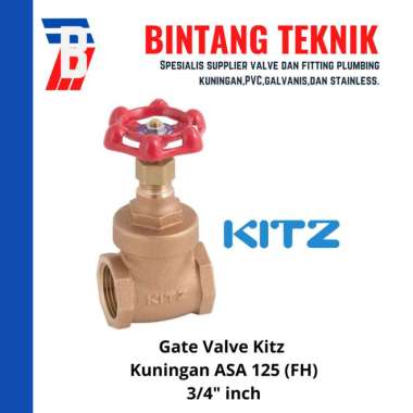 Gate Valve Kitz Kuningan 3/4" inch Kuningan