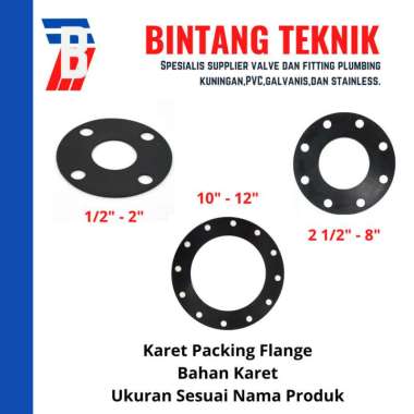 Karet Packing Flange 4" inch Karet