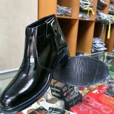 Sepatu Pdh Tni | Sepatu Pdh Polisi Kilap | Sepatu Sleting Lux | sepatu pdh Security 42