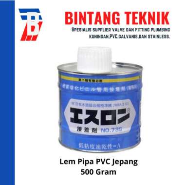 Lem Pipa PVC Jepang Kaleng 500 Gram Lem Pipa