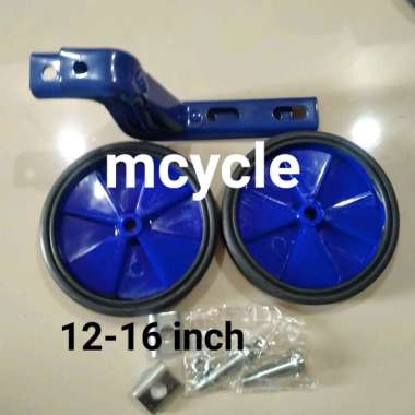 Roda samping Sepeda Odessy 12-20 inch/12-16 inch 12-16 inch biru