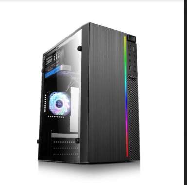 Casing PC Infinity F06 + PSU 250W mATX RGB STRIPE LINE