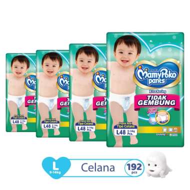 Promo Harga Mamy Poko Pants Xtra Kering Slim Tidak Gembung L48 48 pcs - Blibli