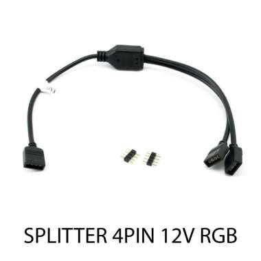 Jual Cable Splitter Rgb 4Pin 12V 1 To 2 Kabel Converter Cooler Fan