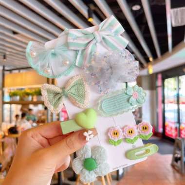 OEM ONE-C340-C342 Jepit Rambut Anak Lucu Set 10 IN 1 / Baby Hair Clip Ala Korea / Jepit Rambut Korea