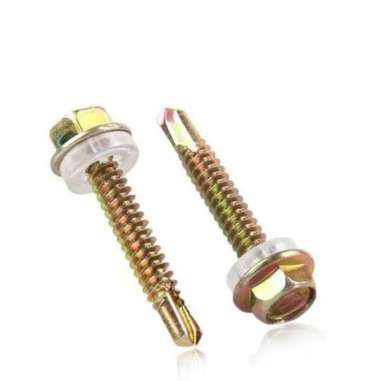 Self Drilling Screw SDS 12 x 25 Sekrup Baut Hex Atap Baja Ringan Sekerup Roofing Baut Pasang Atap Ga