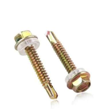 Self Drilling Screw SDS 12 x 25 Sekrup Baut Hex Atap Baja Ringan Sekerup Roofing Baut Pasang Atap Galvalum Rangka Holo Hollo Holow Tajam Murah