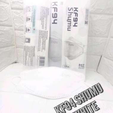 MASKER KF94 SHUMU ORIGINAL|5PLY|KEMENKES|10PCS/SINGLE PACK White