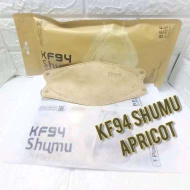 MASKER KF94 SHUMU ORIGINAL|5PLY|KEMENKES|10PCS/SINGLE PACK Apricot