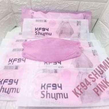 MASKER KF94 SHUMU ORIGINAL|5PLY|KEMENKES|10PCS/SINGLE PACK pink