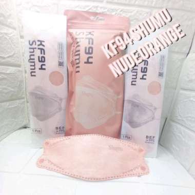 MASKER KF94 SHUMU ORIGINAL|5PLY|KEMENKES|10PCS/SINGLE PACK Nude Orange