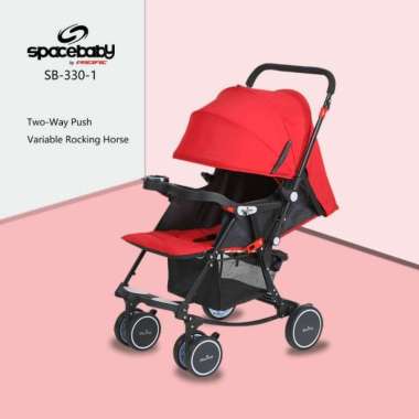 [TERMURAH BAMS✨] FREE BUBBLEWRAP STROLLER SPACE BABY 330-1  KERETA DORONG HADAP DEPAN BELAKANG BISA 