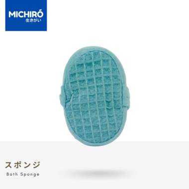 Michiro Scrubber Mandi/badan Menghilakan Sel Kulit Mati Bath Sponge Blue