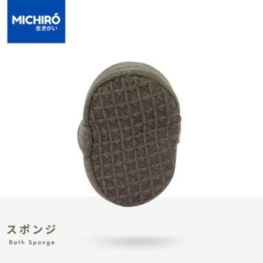 Michiro Scrubber Mandi/badan Menghilakan Sel Kulit Mati Bath Sponge Gray