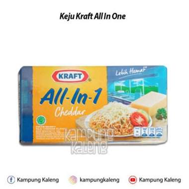 Promo Harga Kraft All in 1 Cheddar 165 gr - Blibli