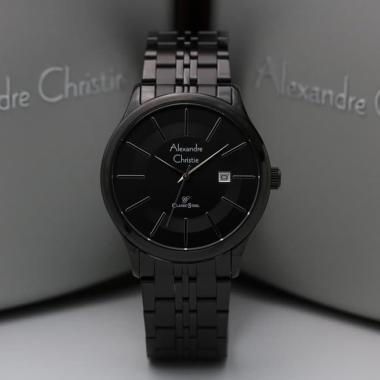 Alexandre Christie Analog Watch Jam Tangan Pria [Original/ AC 8348] Full Black