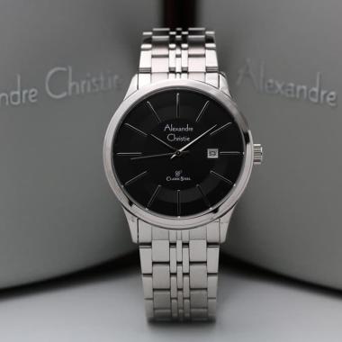 Alexandre Christie Analog Watch Jam Tangan Pria [Original/ AC 8348] Silver Black