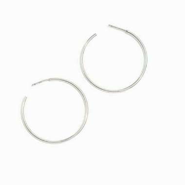 1901 Jewelry Anting Wanita Hoop Silver