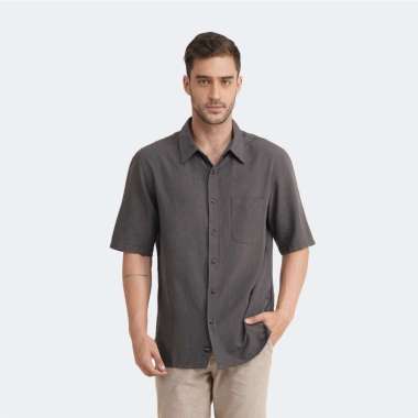 CELCIUS Kemeja Lengan Pendek L03000102C Grey XL