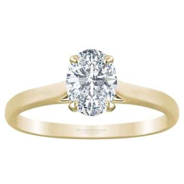 1901 Jewelry Cincin Dia Berlian Swarovski Lapis Emas Semua Ukuran