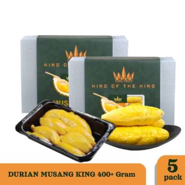 King Fruit Durian Musang King Duren Kupas Premium 400++ gram 5 Pack